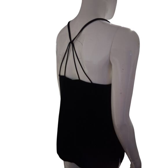 Abercrombie & Fitch Women's Small Retro Velvet Whimsigoth Witchy Vampy Lace Tank - Picture 3 of 14